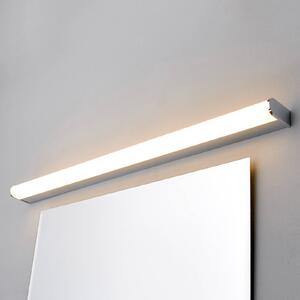 Lindby LED fali lámpa Philippa, lekerekített, 88cm, króm, IP44, Króm / ezüst, Fürdőszoba, fém, Modern