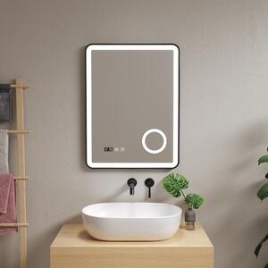 LED fürdőszobai tükör Pescara 50x70 cm fekete