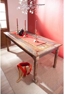 Massziv24 - COLORES Étkezőasztal 200x100 cm, régi fa