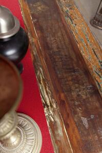 COLORES Étkezőasztal 80x80 cm, régi fa