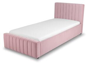 LAMEA kárpitozott ágy 90x200 - rózsaszín