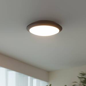 Lindby LED kültéri mennyezeti világítás Naira, szürke, érzékelő, 30 cm, IP65