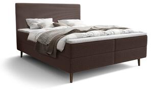Egyszemélyes ágy 120 cm Napoli Bonell (barna) (ágyráccsal, tárolóhellyel). 1082433
