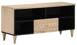 Tömör mangófa TV-szekrény 100 x 33 x 46 cm