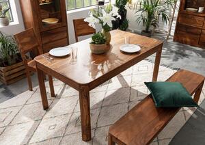 Massziv24 - MONTREAL Étkezőasztal 140x90 cm, barna, paliszander