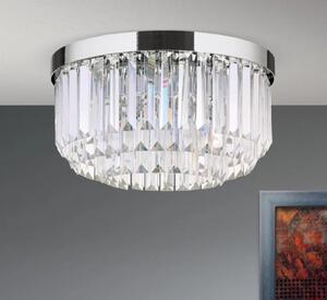 PRISM LED mennyezeti lámpa, króm, 35 cm
