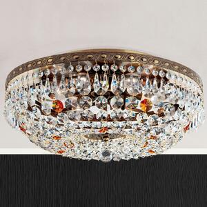 SHERATON kristály mennyezeti lámpa, patina, Ø45 cm