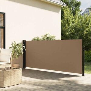 VidaXL tópszínű behúzható oldalsó napellenző 100 x 300 cm
