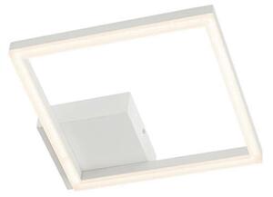 KLEE modern LED mennyezeti lámpa matt fehér szatén ernyővel/búrával,21W melegfényű 3000K