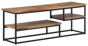 Tömör újrahasznosított tíkfa TV-szekrény 110 x 30 x 39 cm