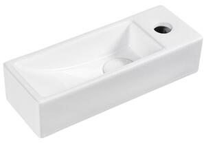 Pultra helyezhető mosdókagyló LIMARI 38 x 14 cm Kerámia Fehér Jobb oldali