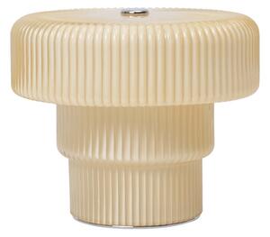 Asztali lámpa ferm LIVING, dimmable, Bézs, Nappali, Üveg