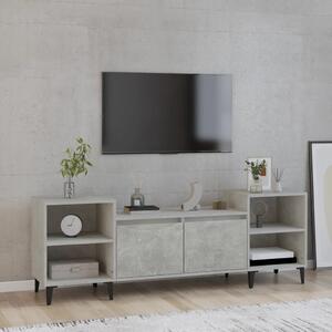 Betonszürke szerelt fa TV-szekrény 160x35x55 cm