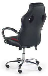 Gurulós gamer szék - Fekete-Piros-Kőris