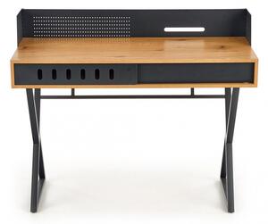 B43 íróasztal - 110 cm - tölgyfa sárga / Fekete