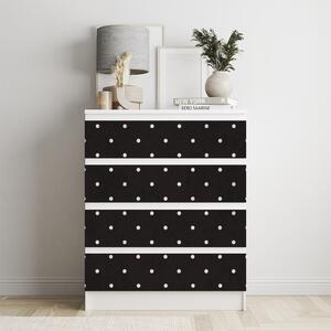 IKEA MALM bútormatrica - fehér pontok a feketén