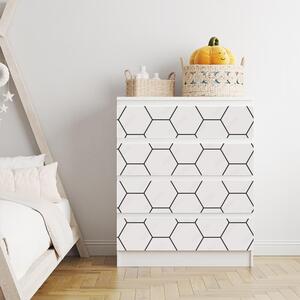 IKEA MALM bútormatrica - méhsejtek