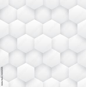 IKEA MALM bútormatrica - fehér 3d-s hexagonok