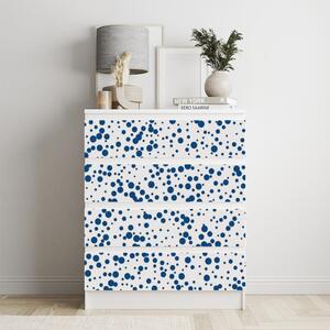 IKEA MALM bútormatrica - kék pontok