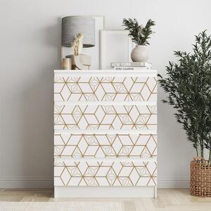 IKEA MALM bútormatrica - geometrikus japán stílusmintázat