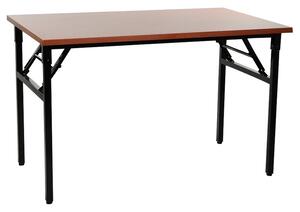 ALB-NY-A024/136 összecsukható asztal fekete vázzal (140 cm)