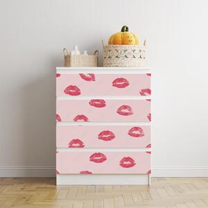 IKEA MALM bútormatrica - rózsaszín ajkak