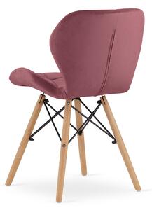 LAGO VELVET Sötét rózsaszín szék