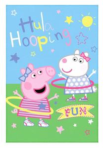 Jerry Fabrics Peppa malac polár takaró - Hula Hooping | 100 x 150 cm