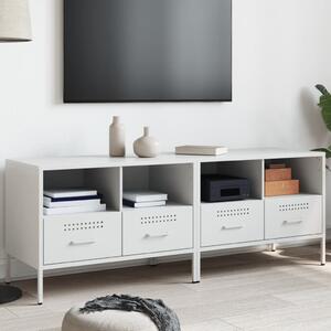 2 db fehér acél TV-szekrény 68 x 39 x 50,5 cm
