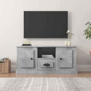 Betonszürke szerelt fa TV-szekrény 100 x 35,5 x 45 cm