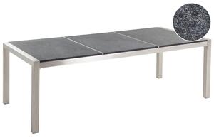 Kerti asztal GROSSETO 220 cm 100 cm Égetett Gránit Grafitszürke