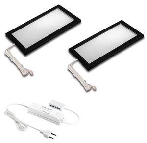 LED pultvilágító lámpa Sky 2 db-os 3 000 K fekete
