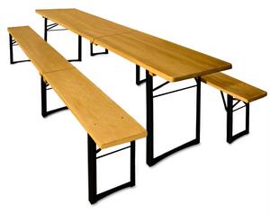 Casaria® Sörkészlet 220 cm - összecsukható