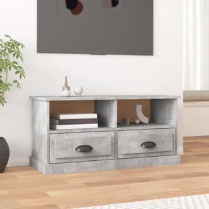 Betonszürke szerelt fa TV-szekrény 93 x 35,5 x 45 cm
