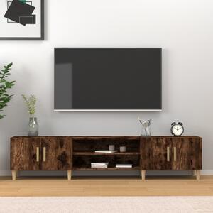 Füstös tölgy színű szerelt fa TV-szekrény 180x31,5x40 cm
