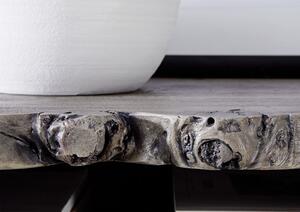 WOODLAND Komód 147x131 cm, szürke, akác