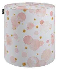 Puf Barrel termék színe rózsaszín szövet mintás