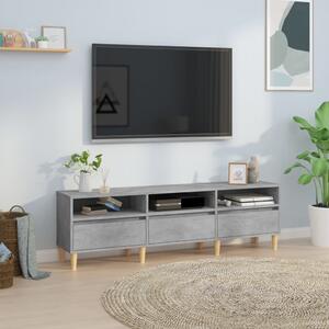 Betonszürke szerelt fa TV-szekrény 150x30x44,5 cm