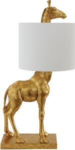 Arany asztali lámpa vászonbúrával Bloomingville Silas