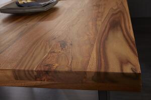 Étkezőasztal IRONIC 120 cm - paliszander, természetes
