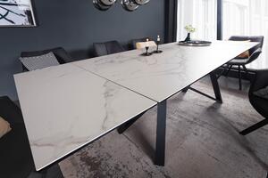 Étkezőasztal GLOBE 180-220-260 cm - szürke, fehér