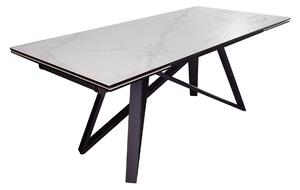Étkezőasztal GLOBE 180-220-260 cm - szürke, fehér
