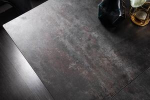 Étkezőasztal GLOBE 180-220-260 cm - szürke, fekete