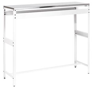 Kültéri bárasztal MAENZA 120 cm 40 cm Fém Fehér