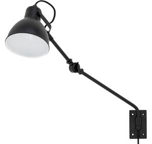 Fekete fém fali lámpa Bloomingville Jili 16 cm