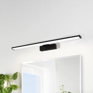 EGLO LED fali lámpa Pandella 1, 60 cm hosszú, fekete, alumínium, Fekete, Fürdőszoba, Alumínium, Modern