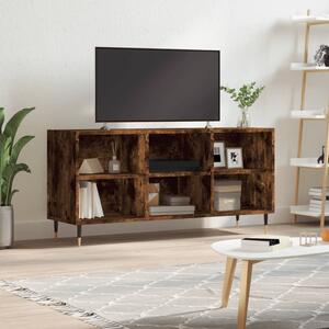 Füstös tölgy színű szerelt fa TV-szekrény 103,5x30x50 cm