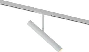 Modern fehér spotlámpa 1 fázisú sínrendszerhez - Slimline Avery