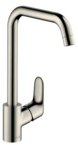 Mosogató csaptelep Hansgrohe Focus forgó karral rozsdamentes acél megjelenés 31821800