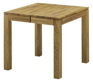 COAST Étkezőasztal 80-130x80 cm, tölgyfa